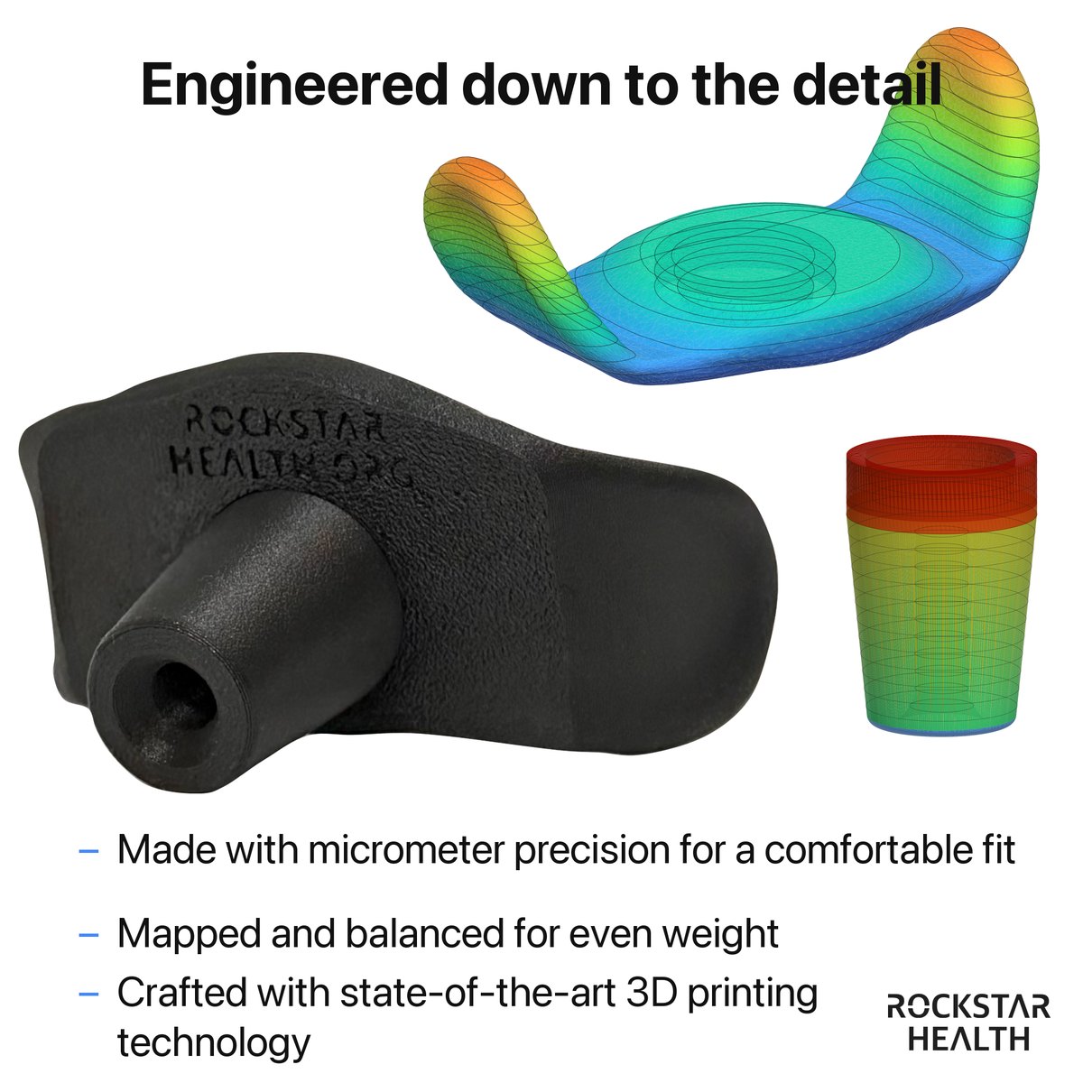 Engineering view of the small joystick topper