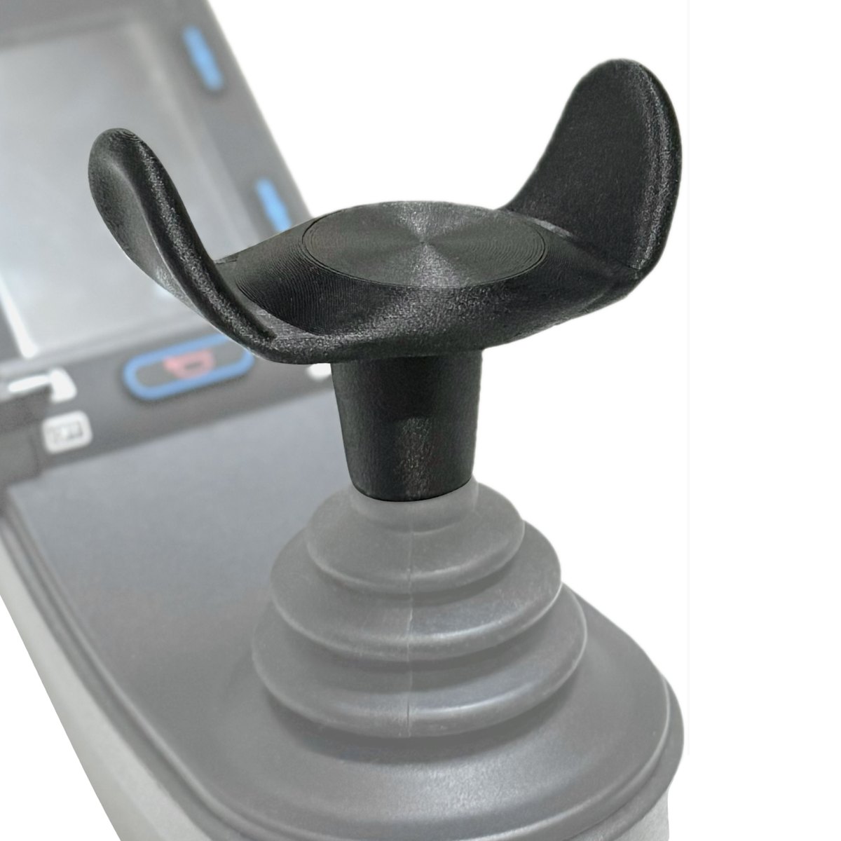 Small goalpost joystick topper for a power wheelchair